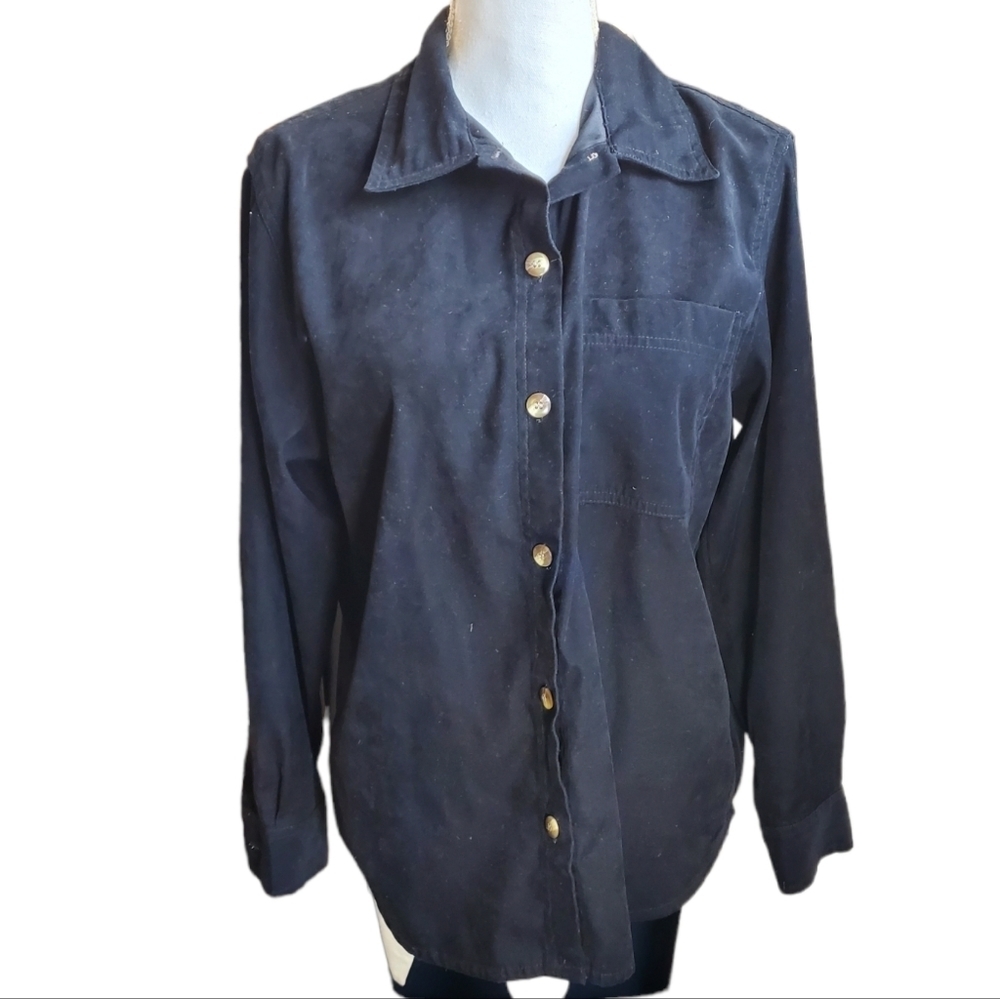 REGATTA black baby corduroy shacket M